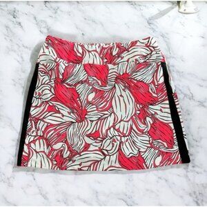 TAIL Pink Neon Tropical Sport Gof Tennis Skort Sise Medium